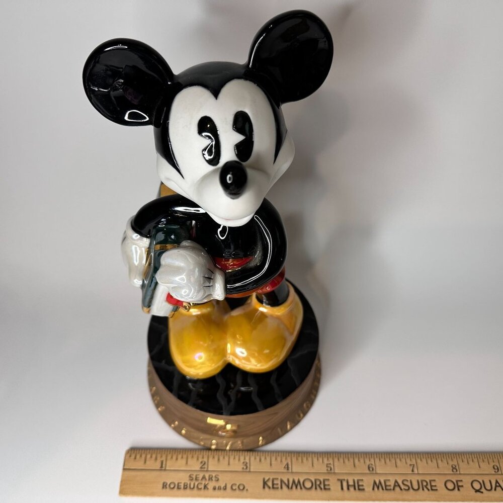 Disney Mickey Mouse 75th Anniversary Limited Edition Porcelain Figurine 9in #908 - Picture 16 of 16